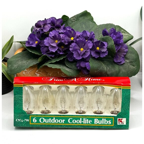 Trim A Home 6-Pack Outdoor C9 1/4 Cool-Lite 7W Bulbs - Picture 1 of 7